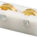 Prime-Line G 3119 Sliding Window Tandem Roller Assembly, 1/2 In. Flat Brass Rollers (2 Pack)