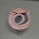 Proglobe Junior Kids Travel Neck Pillow - Ergonomic Memory Foam Pillow for Airplane, Car, Booster Seat - Soft, Washable, Compact Travel Pillow with Strap - Light Pink - Ages 4-13