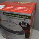 Nesco FD-1040 Gardenmaster Digital Pro Food Dehydrator, for Beef Jerky, Fruit, Herbs, and Snacks, 4 Trays, White
