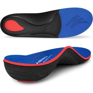 Maximum Cushion Shoes Inserts, Plantar Fasciitis Insoles for Men & Women, Arch Support Orthotics for Heel Pain Relief, Standing All Day, Work Boots (Mens 5-5.5 | Womens 7-7.5, Starry Blue)