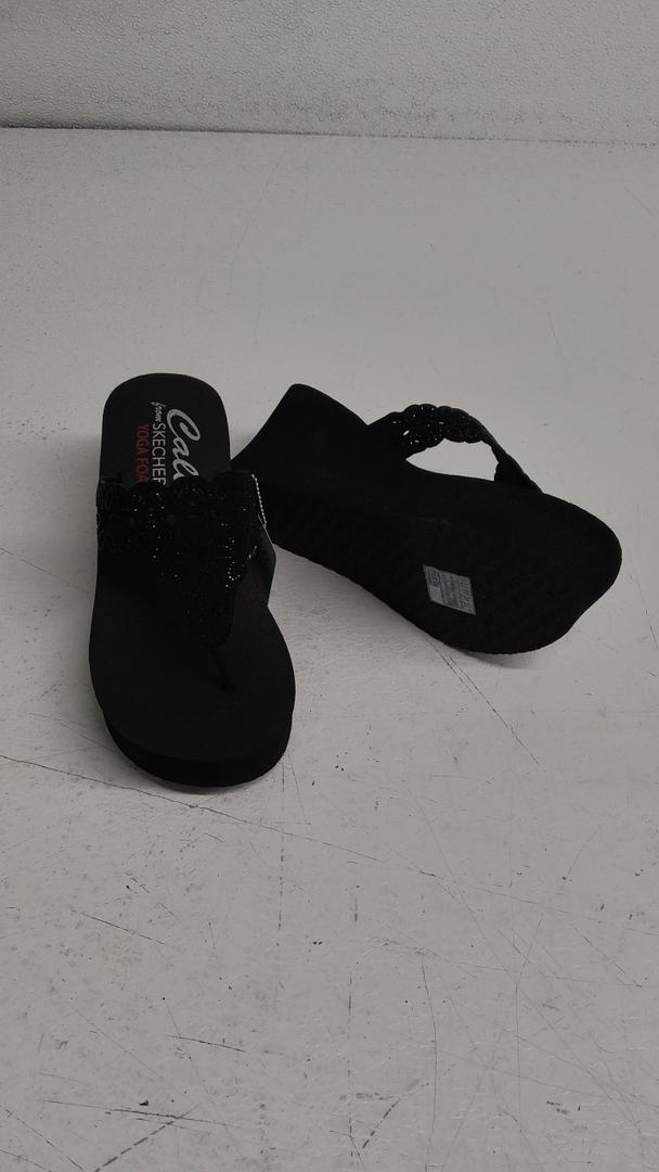 Skechers Women's Vinyasa Lotus Princess Sandals Black 7