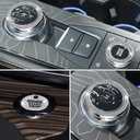 LECART Car Interior Accessories Fit for Ford Explorer 2024 2023 2022 2021 2020 PRND Shift & Drive Mode Knob & Ignition Button Covers Bling Auto Decoration Stylish Metal Decal Decor Trims 3Pcs