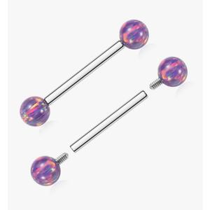 GAGABODY Pair 14G 16G G23 Solid Titanium Shield Nipple Rings Nipple Barbell Internally Threaded Nipple Jewelry Tongue Piercing Bridge Piercing Jewelry 12mm-18mm