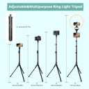 Aureday 14inch iPad Ring Light with Tripod Stand, 62inch Selfie Tripod Light Ring with Phone&Tablet Holder for Recording, 20W LED Circle Light with Wireless Remote for Tiktok, Makeup, Live Streaming