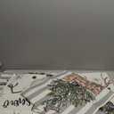 AVOIN colorlife Christmas Snowman Reindeer Gloves Eucalyptus Throw Pillow Covers, 18 x 18 Inch Winter Holiday Stripes Cushion Case Decoration for Sofa Couch Set of 4 (Grey)