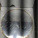 Dahey 11.8-inch Small Hanging Circle Mirror Wall Decor Gold Round Mirror with Hanging Chain for Bathroom Bedroom Living Room Dorm College Office, Gold