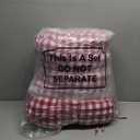 Geetery 4 Pack Chair Cushions for Dining Chairs, 16" x 15" Red and White Kitchen Chair Cushions with Ties Buffalo Plaid Soft Comfy Seat Pads for Home Office Living Room Outdoor Indoor