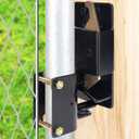 2 Way Heavy Duty Lockable Gate Latch, Black Anti-Sag Farm Gate Latch, Two-Way Livestock Gate Latch Hardware for Farms, Metal Gates, Ranches, Pet Cages, Fences, Stables, 1 pcs