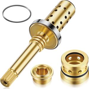 Enhon Valve Rebuild Kit - Compatible with Symmons Temptrol, TA-10 Spindle, TA-4 Hot & Cold Seats, T-11 Washer, Fix Tub/Shower Valve Leak, Solid Brass