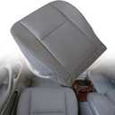 NLQR Gray Front Driver and Passenger Side Bottom and Top Lean Back Replacement Microfiber Leather Seat Covers Compatible with Toyota Sequoia Tundra 2000 2001 2002 2003 2004 2005 2006