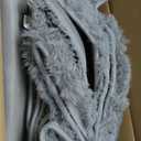 HQAYW 6x9 Fluffy Grey Area Rugs for Living Room Bedroom, Soft Plush Shaggy Bedside Rug, Non-Slip and Machine Washable Carpet for Kids Girls and Boys, Dorms, Nursery Rooms, Home Decor