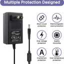 19V 2.1A 40W Power Supply Adapter for 19volt 0.5A 0.8A 1A 1.5A 1.8A 2A 2.1A, 500mA 800mA 1000mA 1500mA 1800mA 2000mA Equipment with 10 Tips ac dc Adapter DC Plug 5.5x2.1mm & 2.5mm