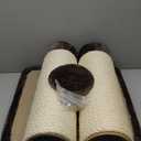MidWest Homes for Pets Feline Nuvo Grand Forte Scratching Post, 41 Inches Tall, Heavy-Duty Sisal Post with Wide Base, Thick Brown Faux Fur, for Large and Multi-Cat Households