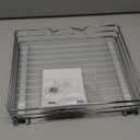 Pull Out Cabinet Organizer for Spices, Cans - Heavy Duty Pull Out Spice Rack- Cabinet Pull Out Shelf for Cans,Dishes, Etc, 12-3/8"Wx 10-3/8"D x 2-3/4 H, Chrome