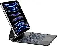 iPad 10th Generation Case with Keyboard, Magic Keyboard iPad 10 Generation and 11th (A16,2025) with Multi-Touch Trackpad, Magic-Style Bluetooth Pad 10th Gen. 2022 with Battery Display - Black