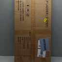 3 Step Lightweight Aluminum Folding Ladder, Portable Step Stool with Wide Anti-Slip Pedals, 330 lbs Capacity for Home,Cleaning TasksWhite&Woodgrain