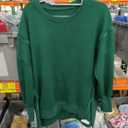 BWQ Womens Oversized Sweatshirt Crewneck Long Sleeve Shirts Pullover Sweatshirts, Size M (Green)