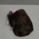 NAYOO 26 Inch Long Curly Middle Part Synthetic Heat Resistant Fiber Wig for Women - Daily Use Party Wig in Dark Brown