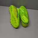 Youth Soccer Cleats - Lightweight High-Top Football Boots for Training (5.5 Big Kid, Green/Orange)