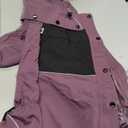 LOVELONGLONG Waterproof Dog Raincoat with Removable Hood  Outdoor Full Body Dog Jacket, Windproof Snowproof Shell Suit  All Season Pet Rain Gear Plum Purple L (L (Back 16.5"))