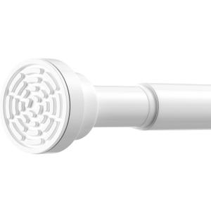 Tension Curtain Rod 31 to 75 Inch Spring Tension Rod for Windows Adjustable Curtain Rod No Drilling Expandable Pressure Curtain Rod Tension Rods for Window,Bathroom,Kitchen,Doorway (White)