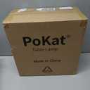 PoKat 23'' Bedside Table Lamp for Bedroom Nightstands, Birthday Gifts for Women Mom, House Warming Gifts New Home Decor, Ceramic Lamp for Living Room, White Modern Bedroom Lamp