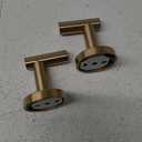 JQK Bathroom Towel Hook Champagne Bronze, Coat Robe Clothes Hook for Bathroom Wall Mounted (Pack of 2), SUS 304 Stainless Steel 0.8mm, TH100-CB-P2 (2 Pack)