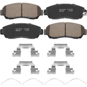D1521 Front Premium Ceramic Disc Brake Pads Fit For Honda CR-V 2020-2022 Hybrid EX/EX-L/Touring, For CR-V 2012-2016 AWD 2.4L,For Honda Crosstour 2013-2015, For Subaru Legacy 2016-2019 2.5i