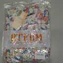 BTFBM Women Spring Dresses 2026 Short Sleeve V Neck Tiered Ruffle Boho Swing Dress A-Line Floral Mini Dresses (XXL)