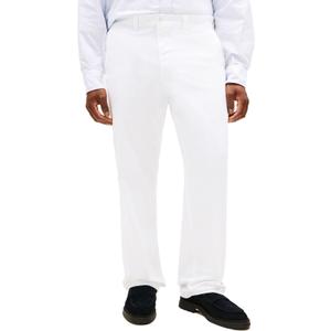 Tommy Hilfiger Men's Big & Tall Stretch Cotton Chino Pants in Classic Fit (54W x 32L, Bright White)