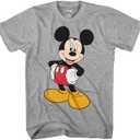 Disney Men's Classic Mickey Mouse Full Size Graphic Short Sleeve T-Shirt, Size: 3X-Large