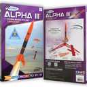 Estes 1427 Alpha III Rocket-Building Kit, Beginner Flying-Rocket Model Kit for Ages 10+, Includes Launch Pad and Controller
