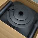 Umbrella Base,Heavy Duty Umbrella Stand with 5 Wheels, Max 135lb Fillable Umbrella Holder Wind-Resistant, Mobile Square Market Stand for Outdoor, Deck, Poolside, Lawn (19)