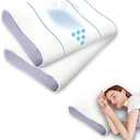 ZOFTEN Memory Foam Neck Pillows for Sleeping, 2 Pcak Cervical Pillow for Pain Relief, Ergonomic Bed Pillow for Side Sleepers, Back and Stomach Sleepers, Cooling Mesh Pillowcase Included, Purple