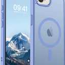 SUPFINE Magnetic for iPhone 17e Case/iPhone 16e Case (Compatible with MagSafe)(Military Grade Drop Protection) Slim Translucent Matte Shockproof with Anti-Fingerprint Phone Case,Blue Purple