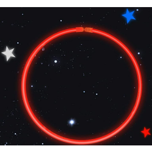 Sotiff 120 Bulk 4th of July Glow Stick 22 Inches Red White  Glow in the Dark Necklace Stick Bracelets with Connectors Accessories