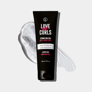 Love Ur Curls Strong Hold Gel for Curly Hair, Locks In Curl Definition with Long-Lasting Hold, Reduces Frizz by Up to 92%, Resists 90% Humidity for Up to 48 Hours, 8 fl oz