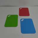 Jacent Plastic Cutting Board Set: 4 Count, Multicolored, Non-slip Mats for Meat and Vegetables, Non-Slip Cutting Mat, Chopping Board, Kitchen Prep Cutting Mat For Onions, Tomatoes, And More