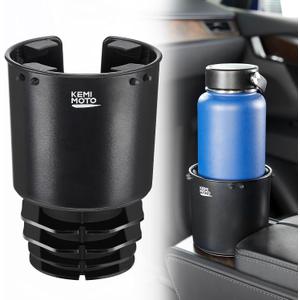 KEMIMOTO Universal Cup Holder Expander - Fits Hydro Flask, Yeti, 18-40oz 3.0in-3.8in Diameter Bottles - fit 3.2in Diameter Cup Holder for Car, RV, Truck, UTV, Golf Cart