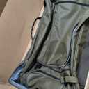 100L Extra Large Rolling Duffel Bag with Wheels and Handle 33" Heavy-Duty 1600D PVC Checked Luggage for Business Travel, Mens Week-Long Trips & Student Relocation, Foldable Base Design (Army Green)