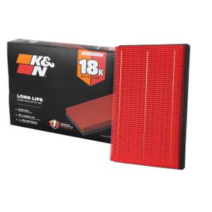 K&N Engine Air Filter: Long Life 18,000 Mile Replacement Air Filter: Compatible with 2002-2026 Dodge Ram Truck V6/V8/V10 (1500, 2500, 3500, 4500, 5500), KNA-2247