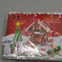 GIVFOZAY Christmas Gingerbread House Building, Christmas Village House Building Set, Contain Christmas Tree and Train, Xmas Brick Toy Gifts for Adults Teens and Kids 1288PCS,Factory Sealed