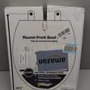 KOHLER 20111-0 Brevia, Slow Close Toilet Seat, Round Toilet Seat, Grip-Tight Bumpers Quick-Attach Hardware, White