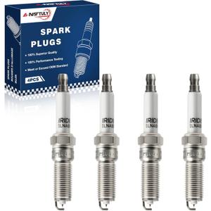 Iridium Platinum Spark Plugs 4 Pack 91970 ILNAR8B7G Compatible with Chevrolet Chevy Cruze Equinox Malibu Trax & Buick Encore Cascada & GMC Terrain 2016 2017 2018 2019 2020 L4 1.4 1.5 Bujas