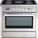 Rangaire RRE361TS 36" Electric Range Oven with Timer - Stainless Steel, Infrared Stove Burners, True Convection, Easy Reach Racks