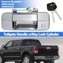 Osompar Exterior Tailgate Handle with Keyhole for Toyota Tundra 2007-2013 Lock Cylinder Liftgate Latch Handle Assembly