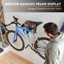 Bike Wall Mount With Shelf,Heavy-Duty Adjustable Bike Hanger,Multifunctional Wall Mount,Hold Up To 66lbs for Storage of Road,Hybrid Bikes in Garage, Home, Father Husband Birthday Gifts(Black)