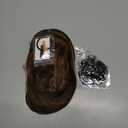 SEIKEA Clip in Ponytail Extension Wrap Around Straight Hair for Women (28", Brown/Ash Blonde Mix)