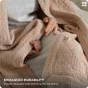 Bedsure 100% Cotton Muslin Blanket 8-Layer Twin XL, Breathable & Substantial Oeko TEX Gauze Bed Throw, PureWoven All-Season Moisture-Wicking Bedding, Softens After Wash, Taupe, 66"x90"