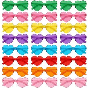 MYSXN Heart Sunglasses,Valentines Day Gifts for Kids Classroom, Valentine Exchange Gifts,Valentines Day Accessories (24)